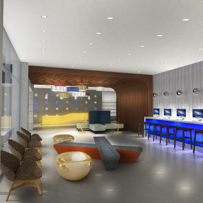 lobby and business bar